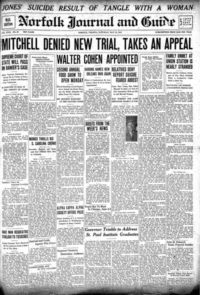 Norfolk Journal and Guide, May 19, 1923