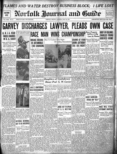 Norfolk Journal and Guide, May 26, 1923