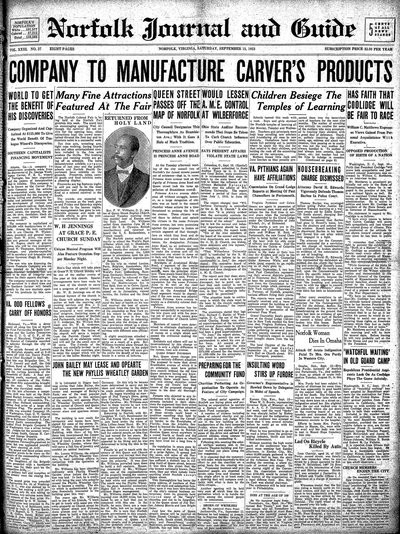 Norfolk Journal and Guide, Sep 15, 1923