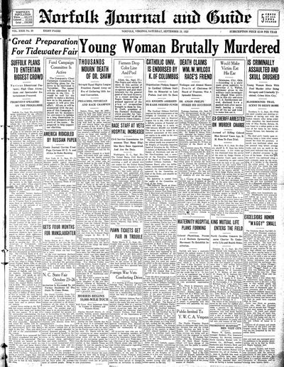 Norfolk Journal and Guide, Sep 29, 1923