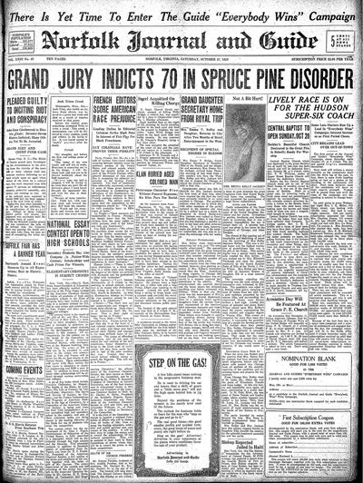 Norfolk Journal and Guide, Oct 27, 1923