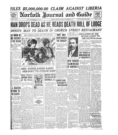 Norfolk Journal and Guide, Nov 28, 1925