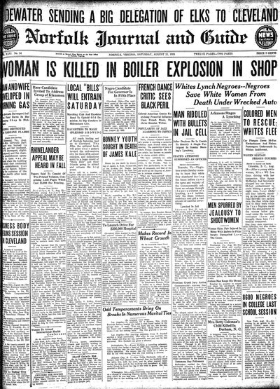 Norfolk Journal and Guide, Aug 21, 1926