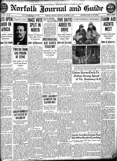 Norfolk Journal and Guide, Nov 13, 1926