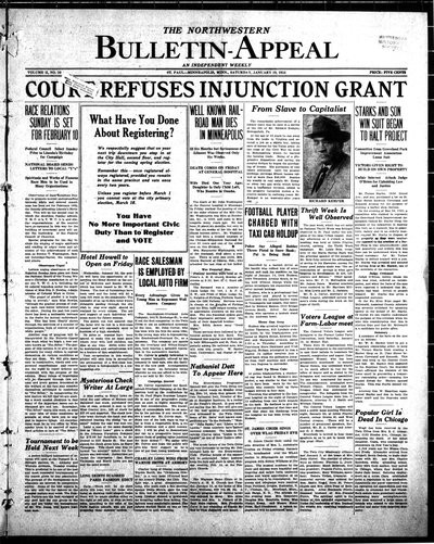 Northwestern Bulletin-Appeal, Jan 19, 1924
