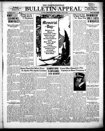 Northwestern Bulletin-Appeal, May 31, 1924