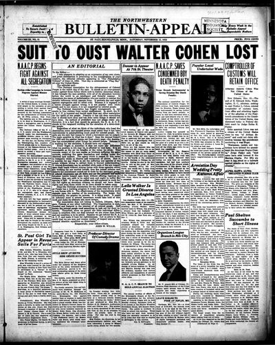 Northwestern Bulletin-Appeal, Nov 15, 1924
