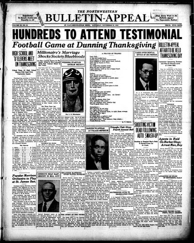 Northwestern Bulletin-Appeal, Nov 22, 1924