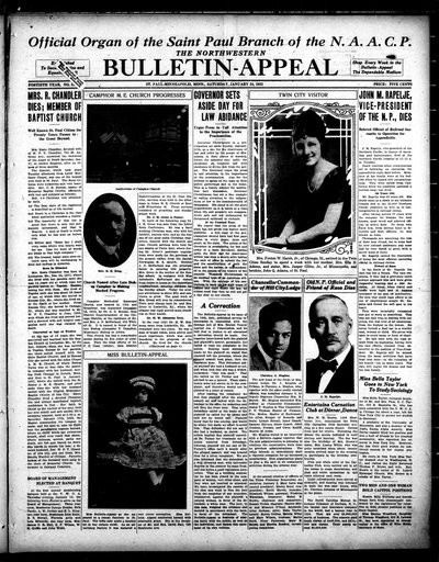 Northwestern Bulletin-Appeal, Jan 24, 1925