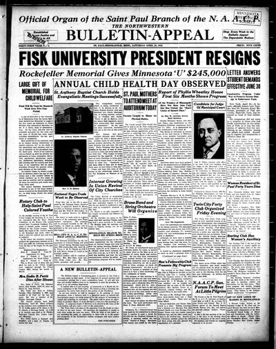 Northwestern Bulletin-Appeal, Apr 25, 1925