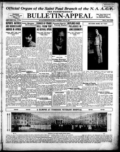 Northwestern Bulletin-Appeal, Jul 25, 1925