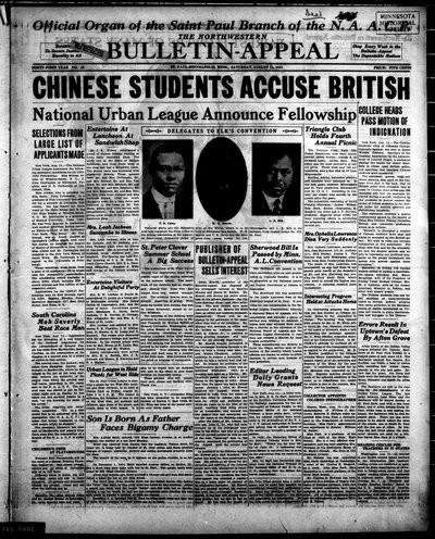 Northwestern Bulletin-Appeal, Aug 15, 1925