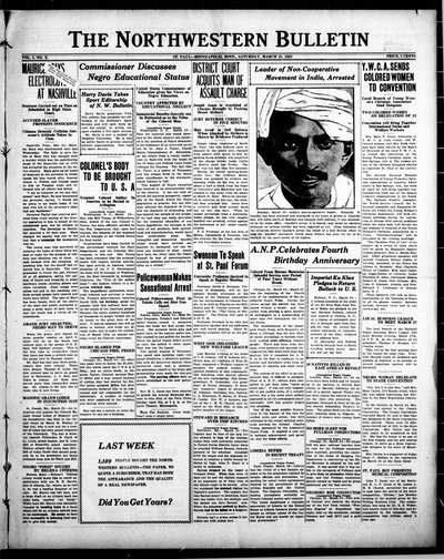 Northwestern Bulletin, Mar 25, 1922