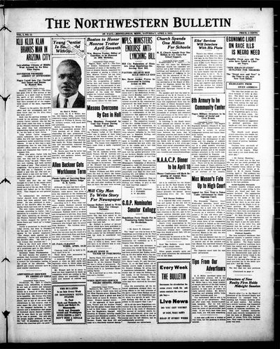 Northwestern Bulletin, Apr 8, 1922