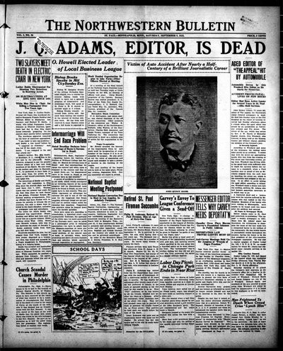 Northwestern Bulletin, Sep 9, 1922