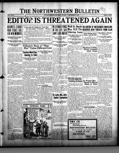 Northwestern Bulletin, Sep 23, 1922