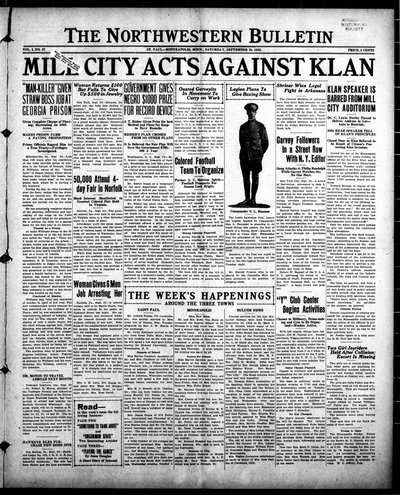 Northwestern Bulletin, Sep 30, 1922