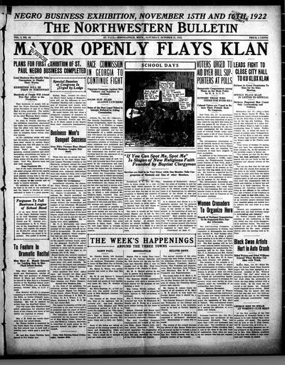 Northwestern Bulletin, Oct 21, 1922