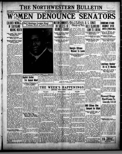 Northwestern Bulletin, Dec 9, 1922