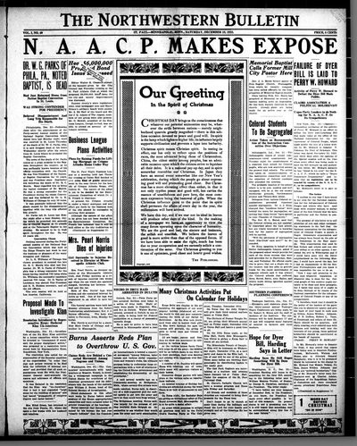 Northwestern Bulletin, Dec 23, 1922