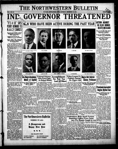 Northwestern Bulletin, Dec 30, 1922