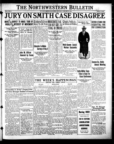 Northwestern Bulletin, Jan 13, 1923