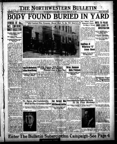 Northwestern Bulletin, Feb 10, 1923
