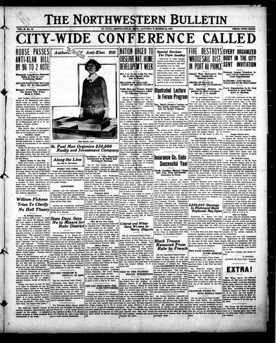 Northwestern Bulletin, Mar 24, 1923
