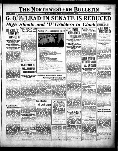 Northwestern Bulletin, Nov 10, 1923