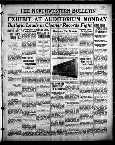 Northwestern Bulletin, Dec 8, 1923