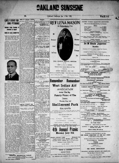 Oakland Sunshine, Jun 19, 1915