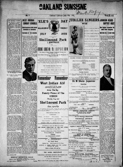 Oakland Sunshine, Jul 17, 1915
