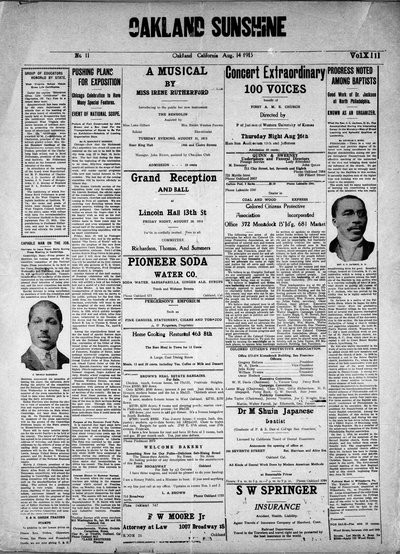 Oakland Sunshine, Aug 14, 1915
