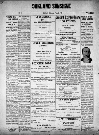 Oakland Sunshine, Aug 21, 1915