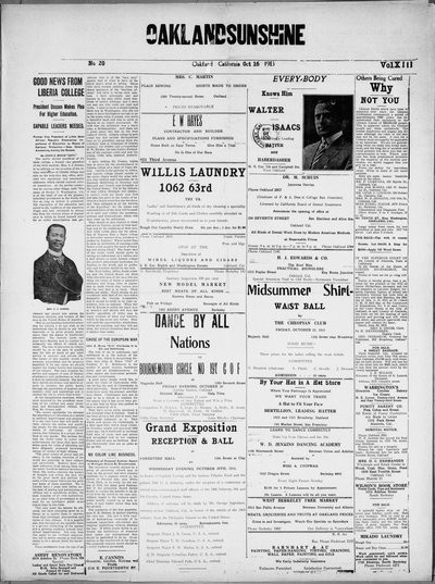 Oakland Sunshine, Oct 16, 1915