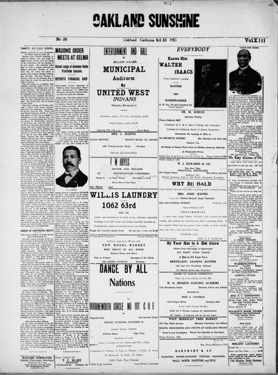 Oakland Sunshine, Oct 23, 1915