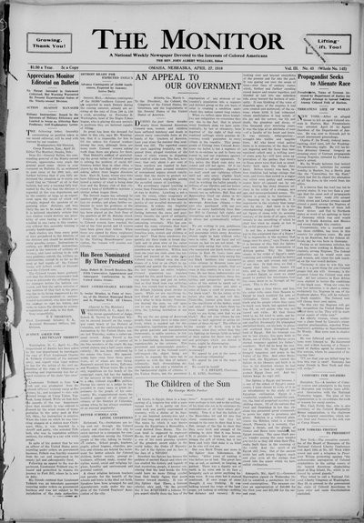The Monitor, Apr 27, 1918
