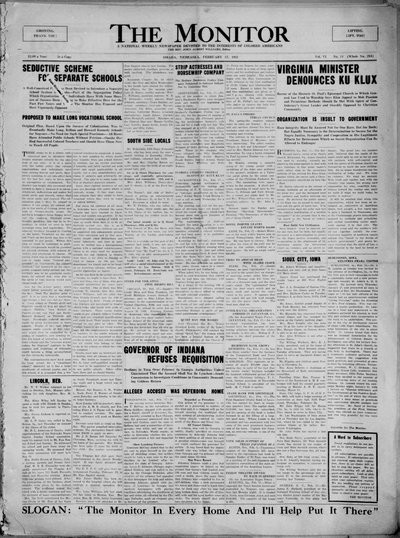 The Monitor, Feb 17, 1921