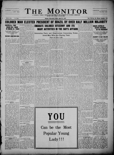 The Monitor, Apr 21, 1922