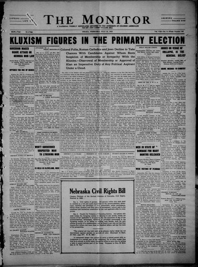 The Monitor, Jul 21, 1922