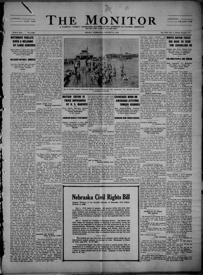The Monitor, Aug 18, 1922