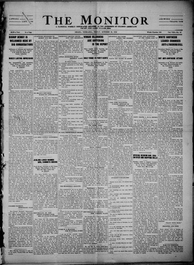 The Monitor, Oct 20, 1922
