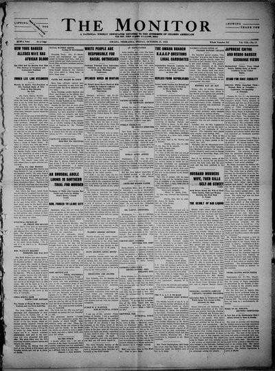 The Monitor, Oct 27, 1922