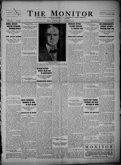 The Monitor, Nov 10, 1922