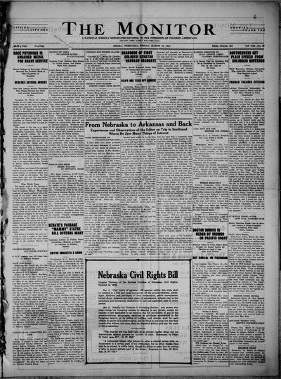 The Monitor, Mar 16, 1923