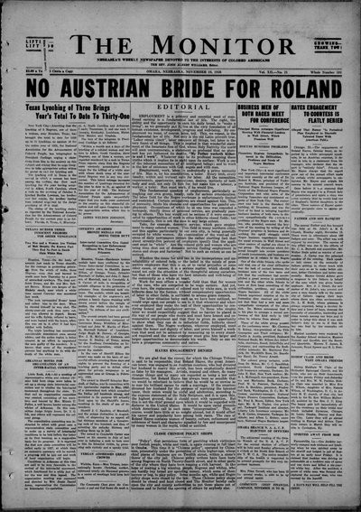 The Monitor, Nov 19, 1926