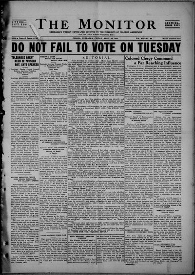 The Monitor, Apr 29, 1927