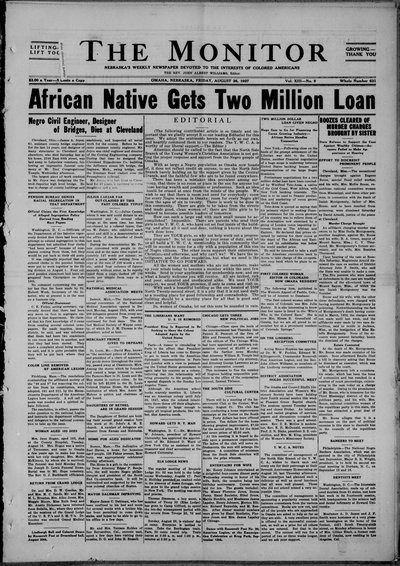 The Monitor, Aug 26, 1927