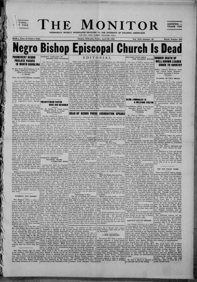 The Monitor, Apr 20, 1928