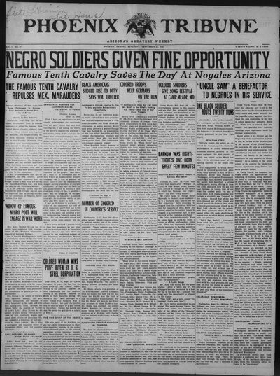 Phoenix Tribune, Sep 21, 1918